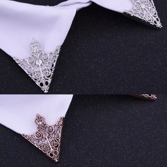 🧛‍♂️ Filigree Lapel Point Pin Set - Picture 7 of 8